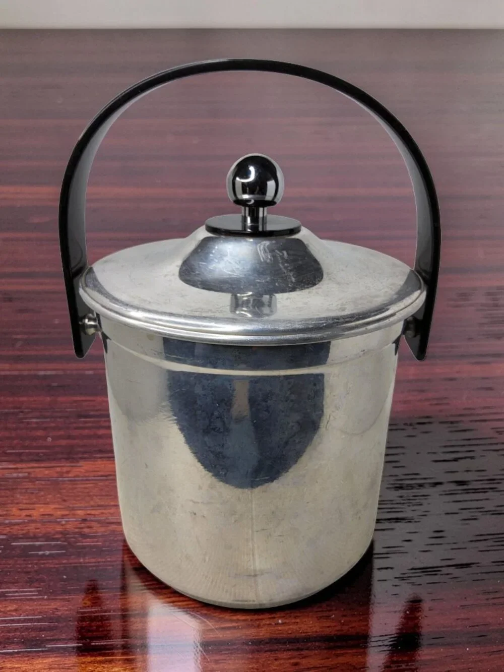 Vintage Heavy Aluminum Large Insulated Ice Bucket
